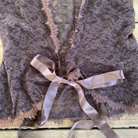 Rebecca Taylor Short Sleeve Sheer Lace Top - Picture 5 of 12